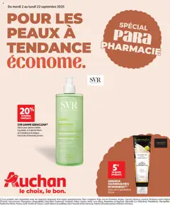 Auchan - Pour les peaux à tendance économe geldig vanaf 02/09/2025