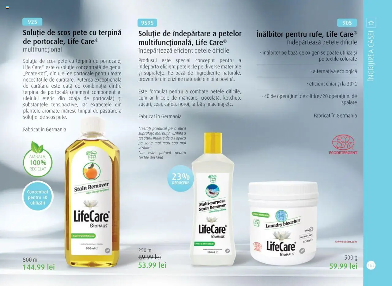Life Care catalog - Aprilie/Octombrie - pagina 165- valabil de la 01.04.2025