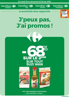 Aperçu Carrefour City J'peux pas, j'ai promos valable à partir du 10/02/2026
