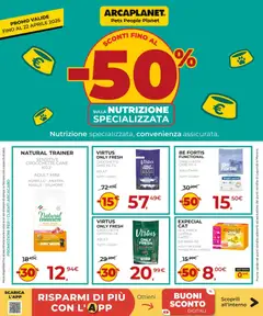 Anteprima Arcaplanet volantino valida dal 09/04/2026