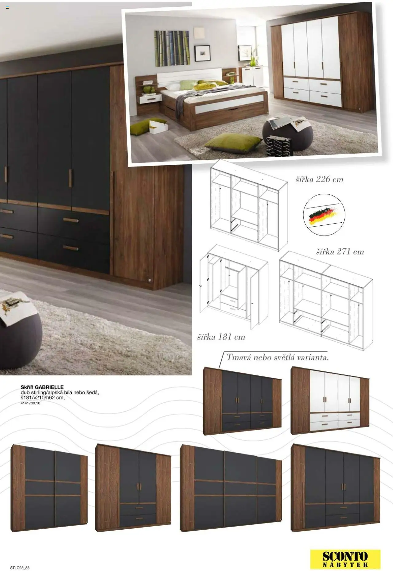 Sconto nábytek katalog - Ložnice - strana 33- platný od 01.01.2025
