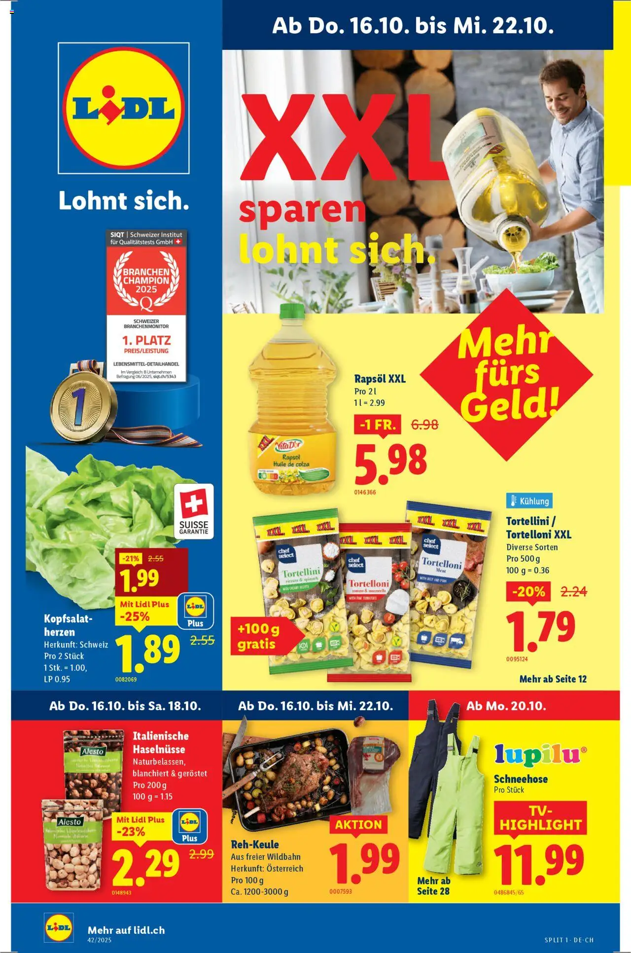 Lidl Aktionen - Seite 1- gültig ab 16.10.2025