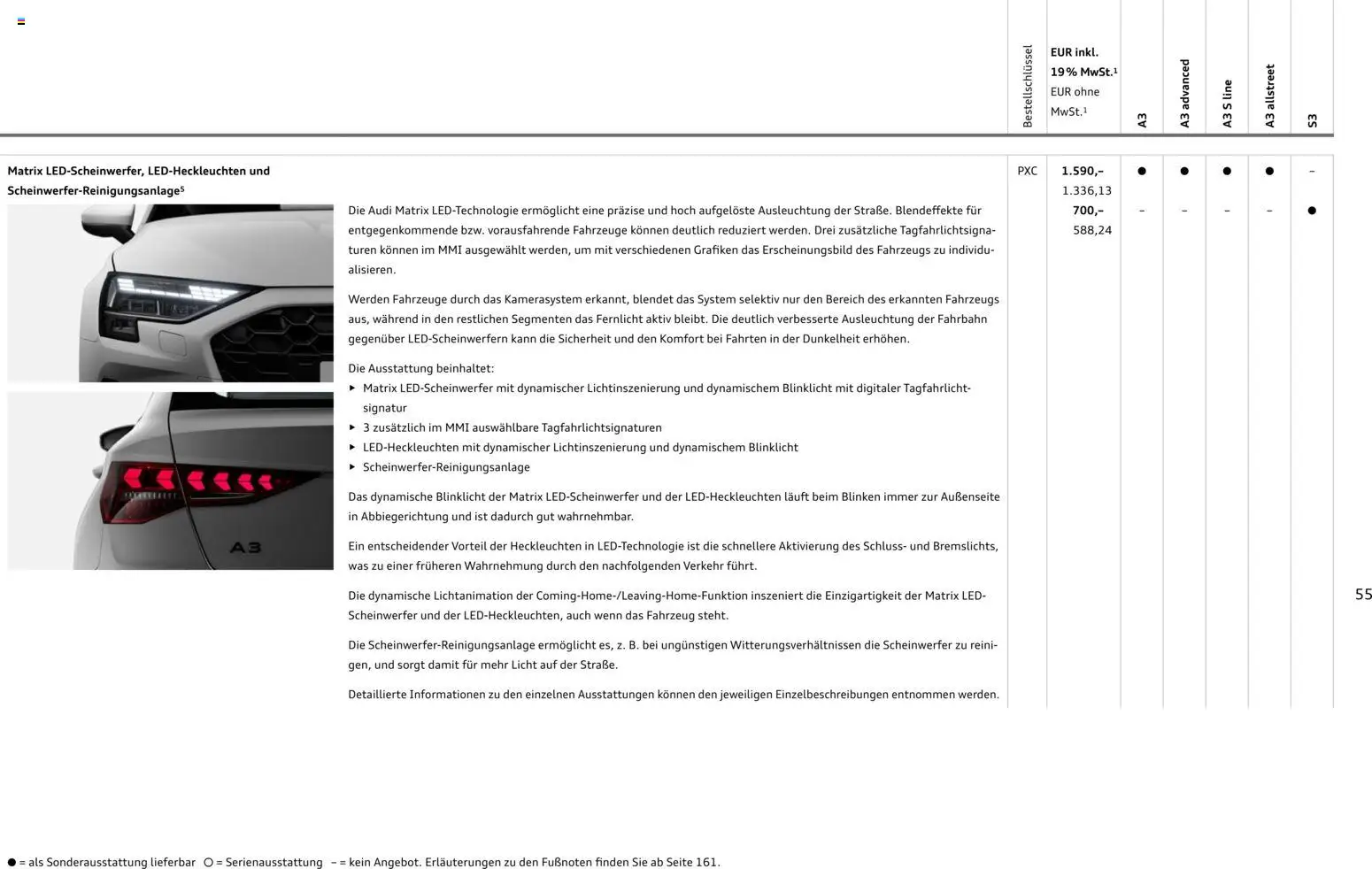 Audi A3 - Seite 55 - gültig ab 28.10.2025
