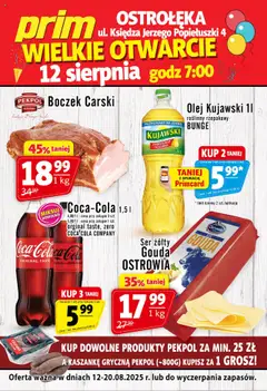 Podgląd Prim Market Gazetka - Wielkie Otwarcie Ostrołęka ważny od 12.08.2025