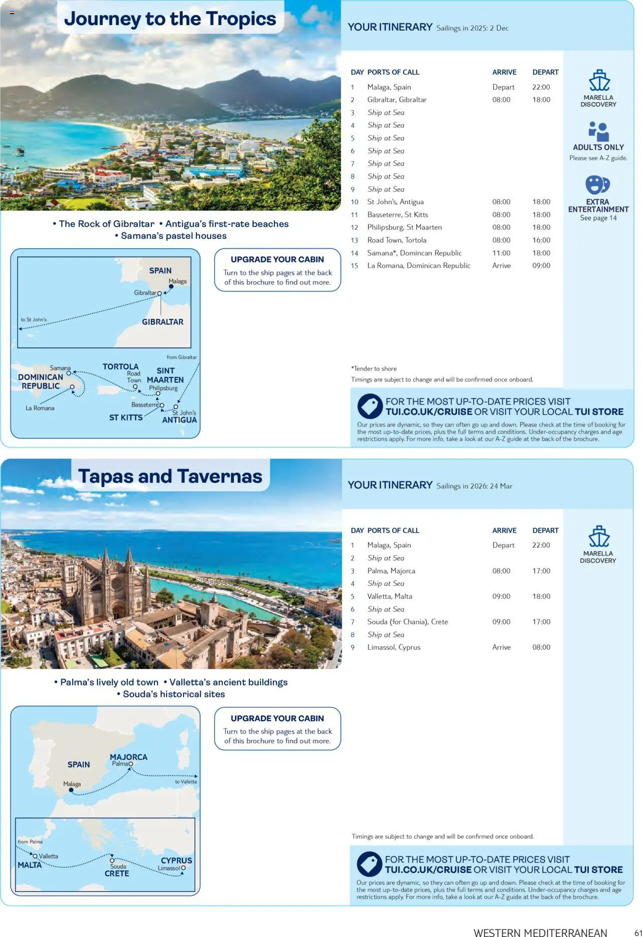 TUI - Marella Cruises - page 61- valid from 01/11/2024