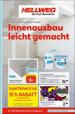 Vorschau HELLWEG Flugblatt gültig ab 26.02.2026