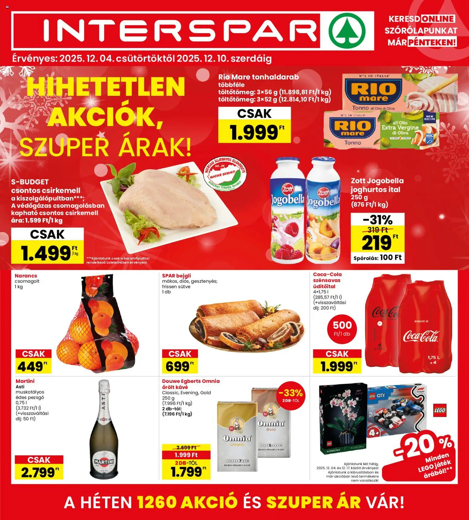 Interspar Akciós újság - 1oldal - érvényes 2025.12.04.-tól