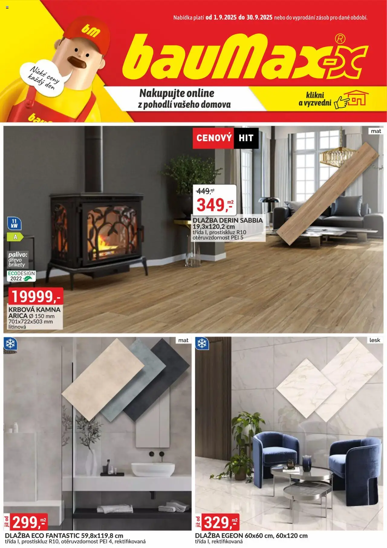 BAUMAX leták - strana 1- platný od 01.09.2025