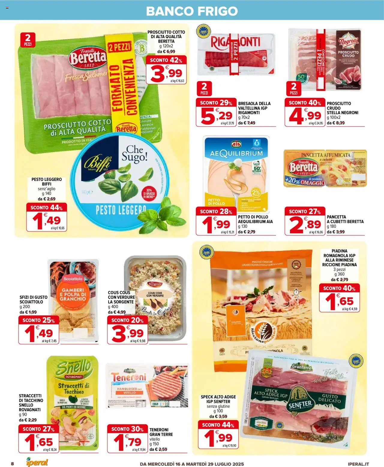 Volantino Iperal	 - pagina 8 - valido dal 16/07/2025