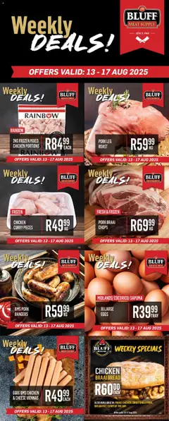 Preview Bluff Meat Supply - Weekly DEALS! valid from 13/08/2025