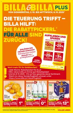Vorschau Billa Flugblatt gültig ab 02.10.2025