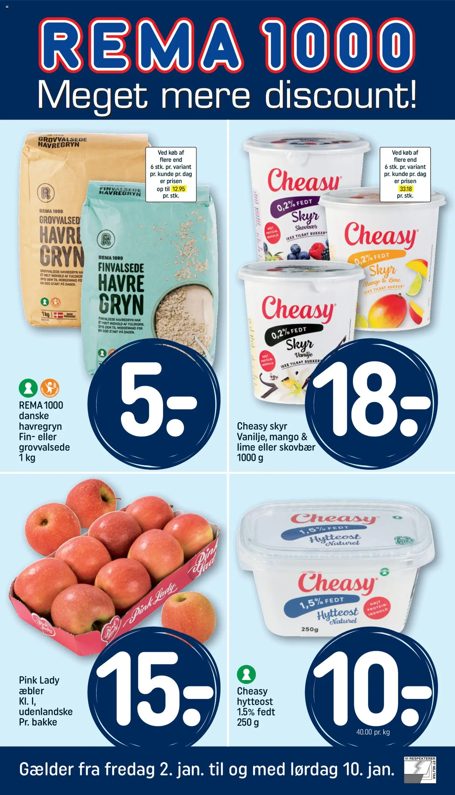 Rema 1000 - Tilbudsavis - side 1- gyldig fra 02/01/2026