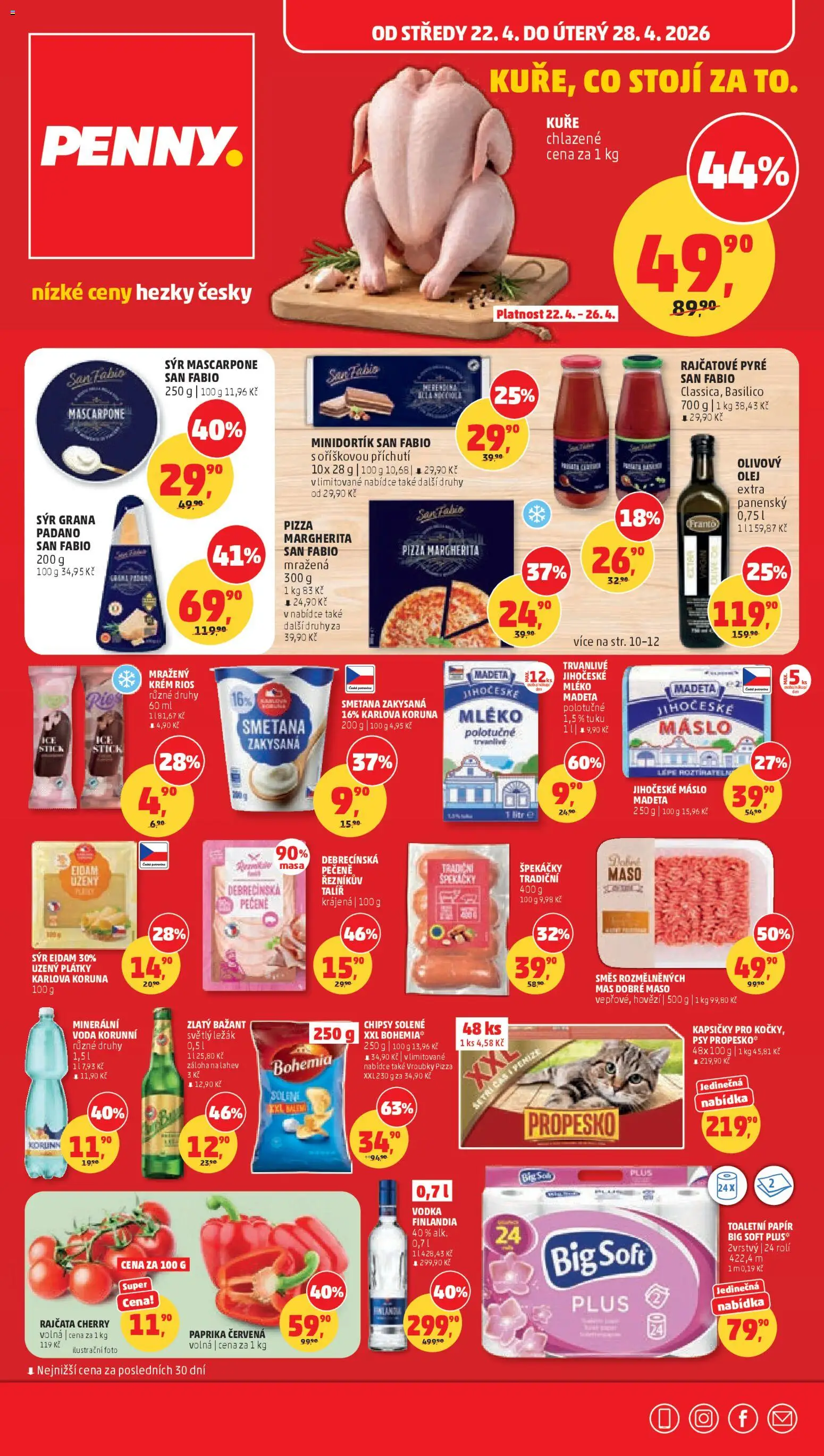Penny Market leták - strana 1- platný od 22.04.2026