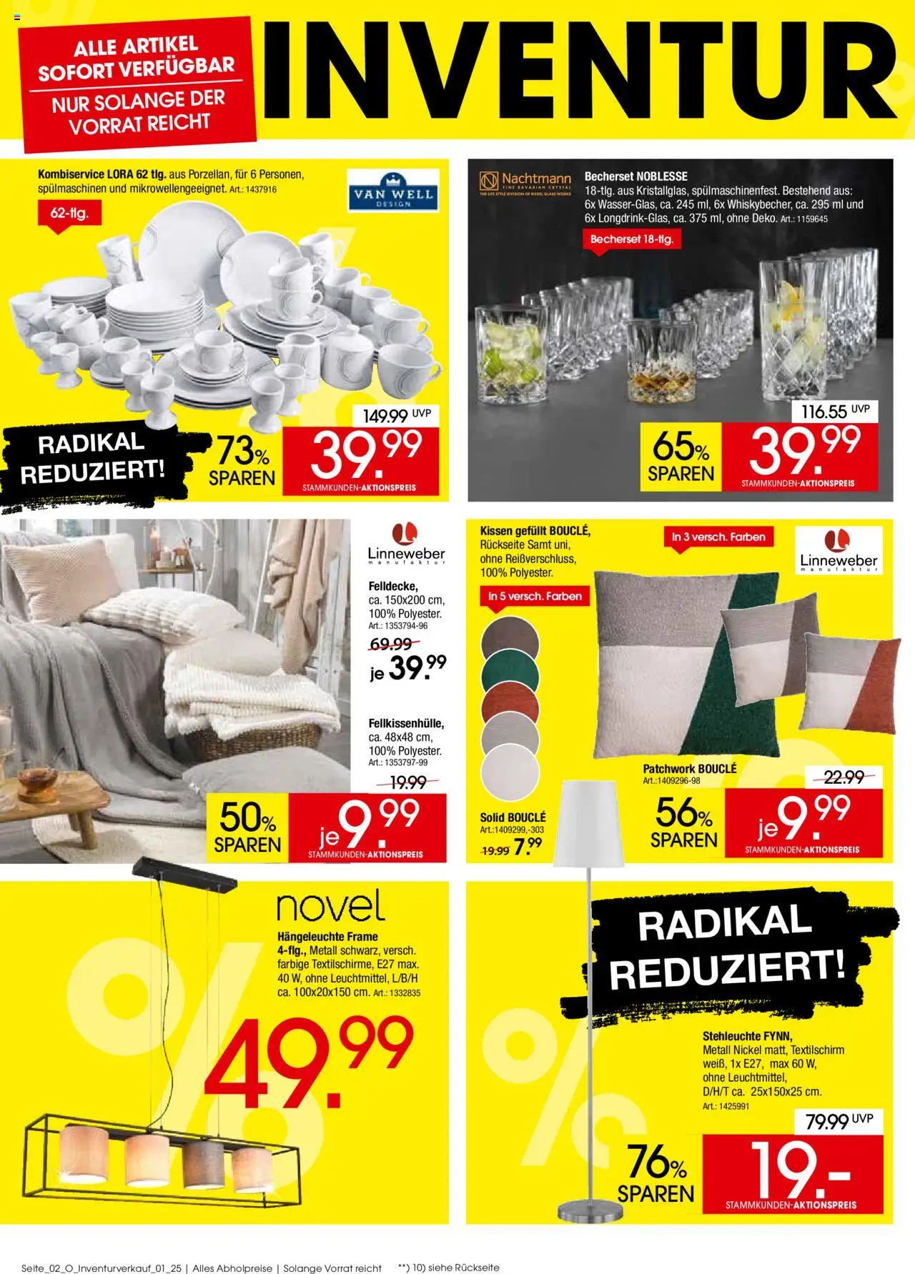 Zurbrüggen Inventurverkauf - Seite 2 - gültig ab 03.07.2025