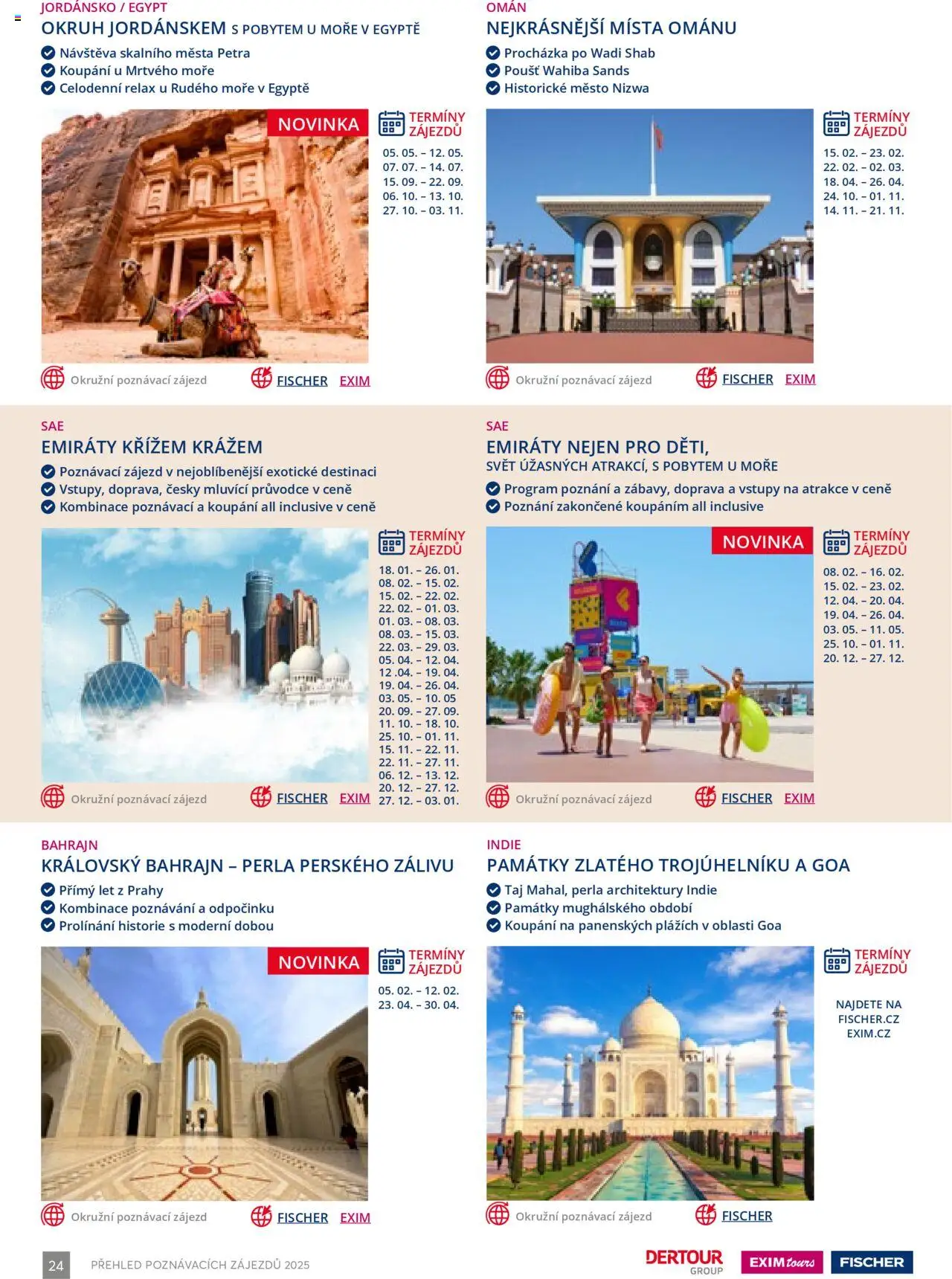 EXIM tours katalog - Poznávací zájezdy - strana 24- platný od 01.01.2025