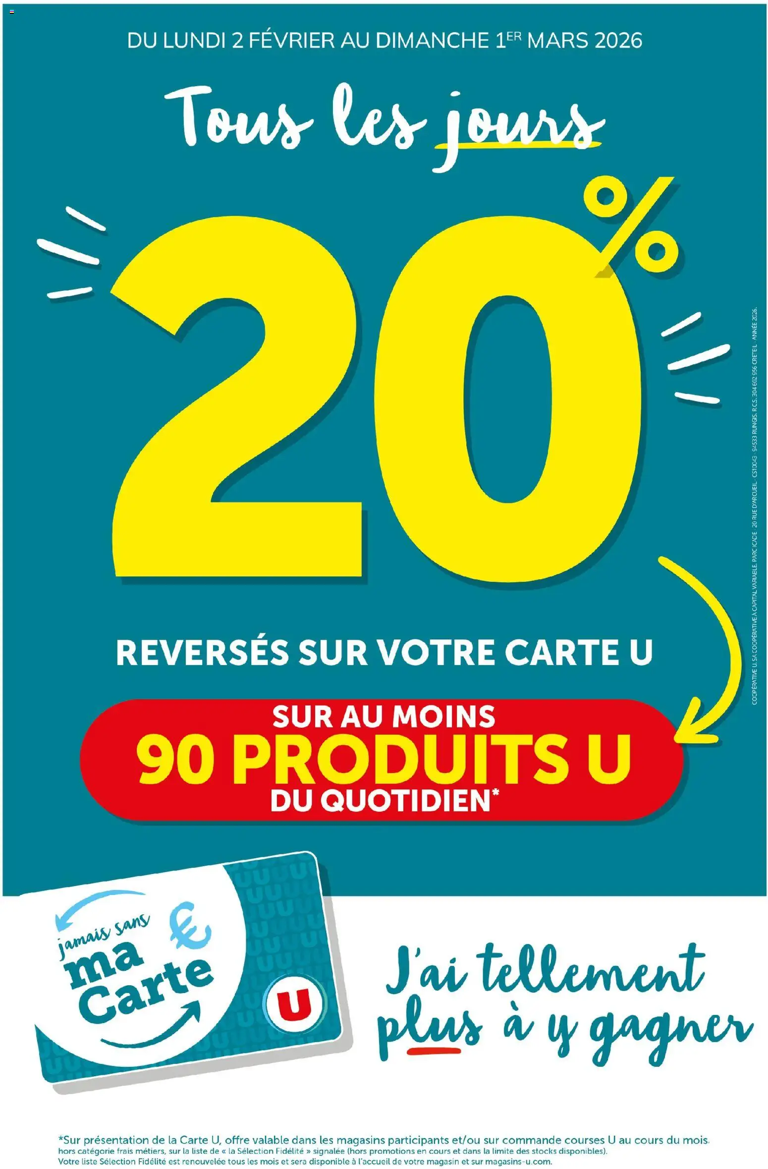 U Express - Ma sélection Carte U février - page 1 - valable à partir du 02/02/2026