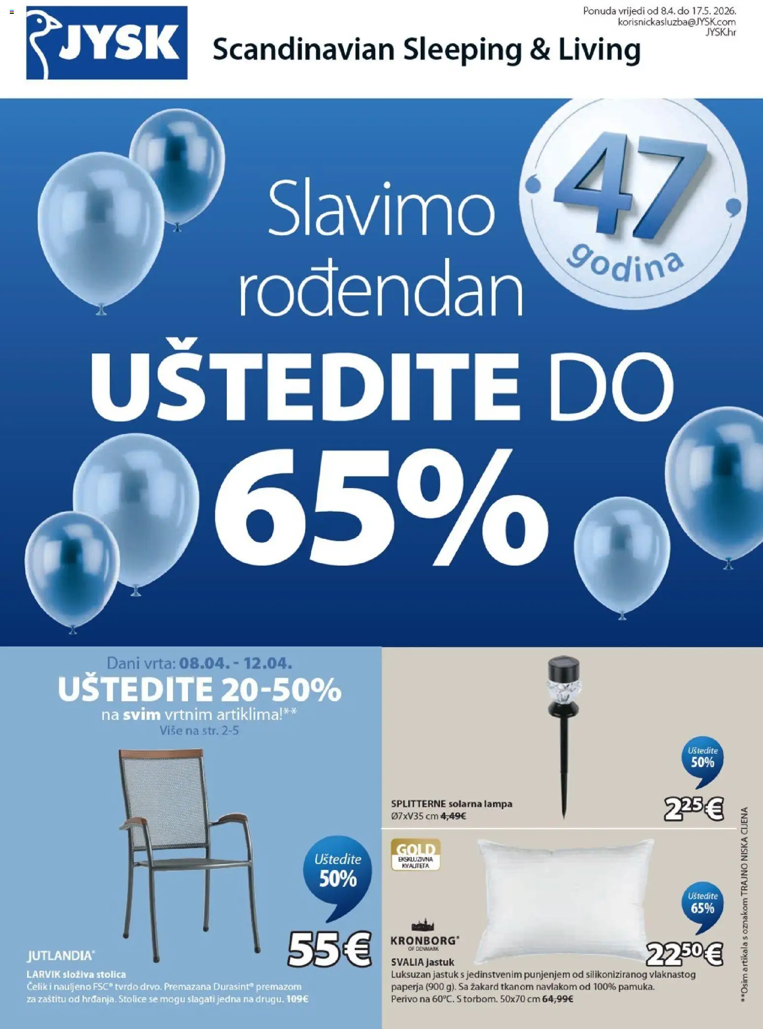 JYSK Katalog - stranica 1- važeći od 08.04.2026
