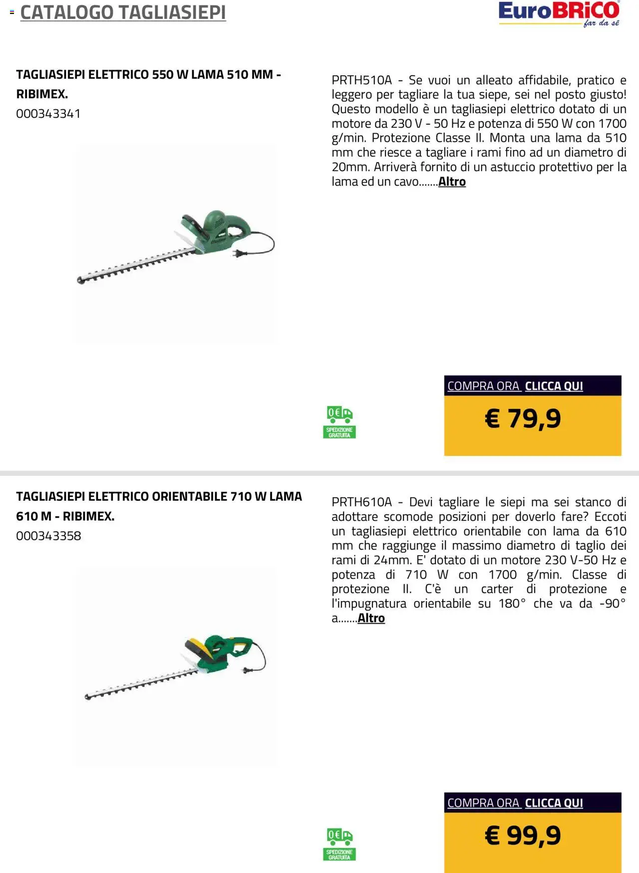 Eurobrico Tagliasiepi catalogo - pagina 5 - valido dal 23/07/2025