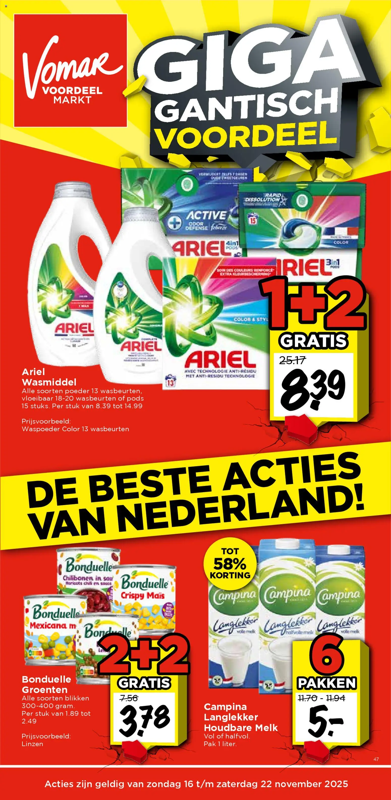 Vomar - Folder - pagina 1- geldig vanaf 16-11-2025