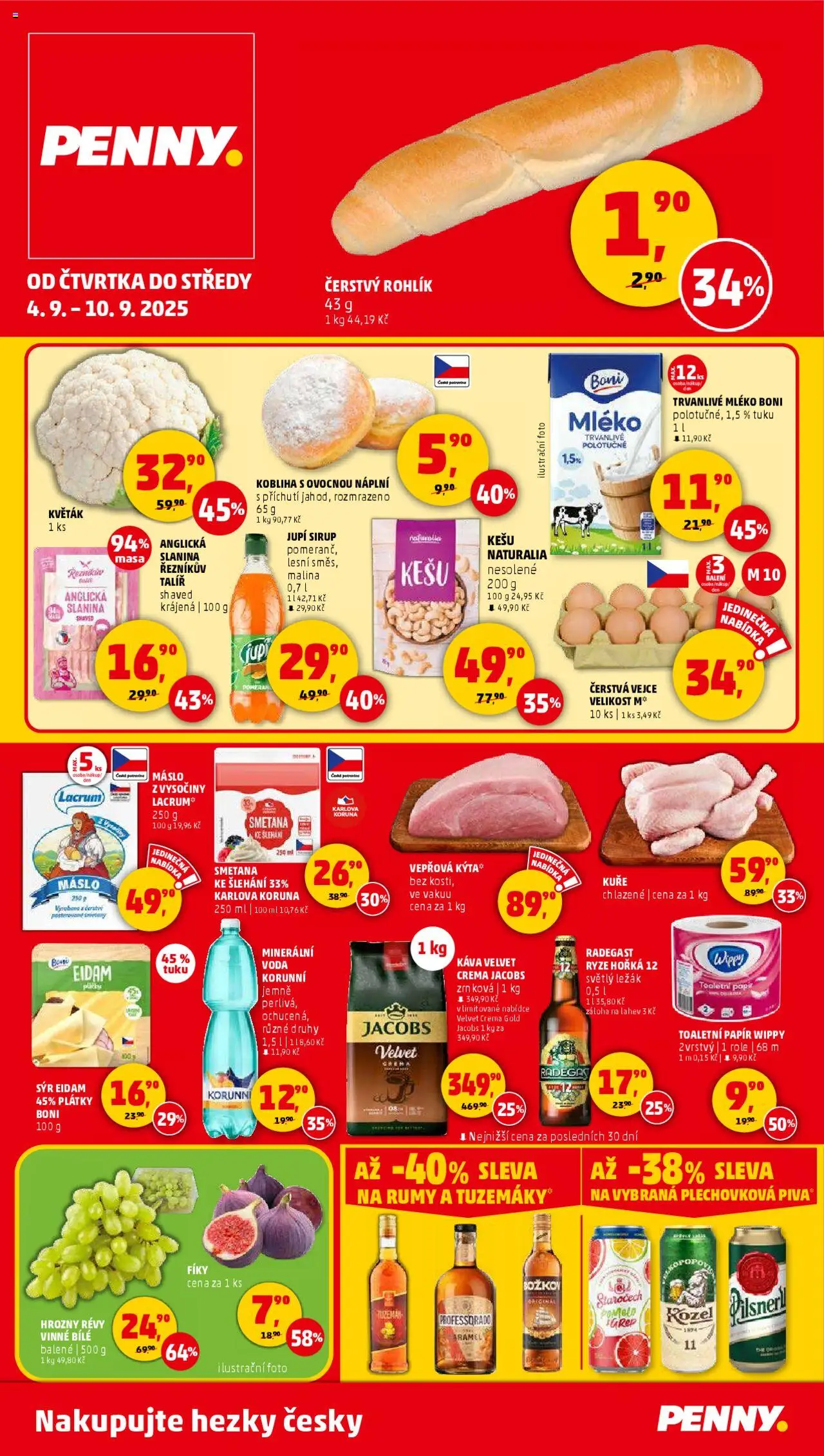 Penny Market leták - Čtvrtečník - strana 1- platný od 04.09.2025