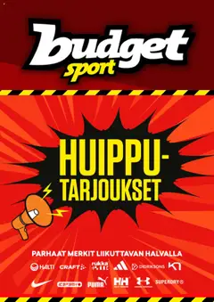 Esikatselu Budget Sport tarjoukset voimassa alkaen 14/10/2025