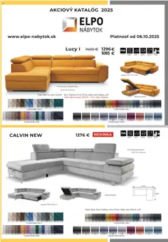 Elpo nábytok leták platný od 06.10.2025