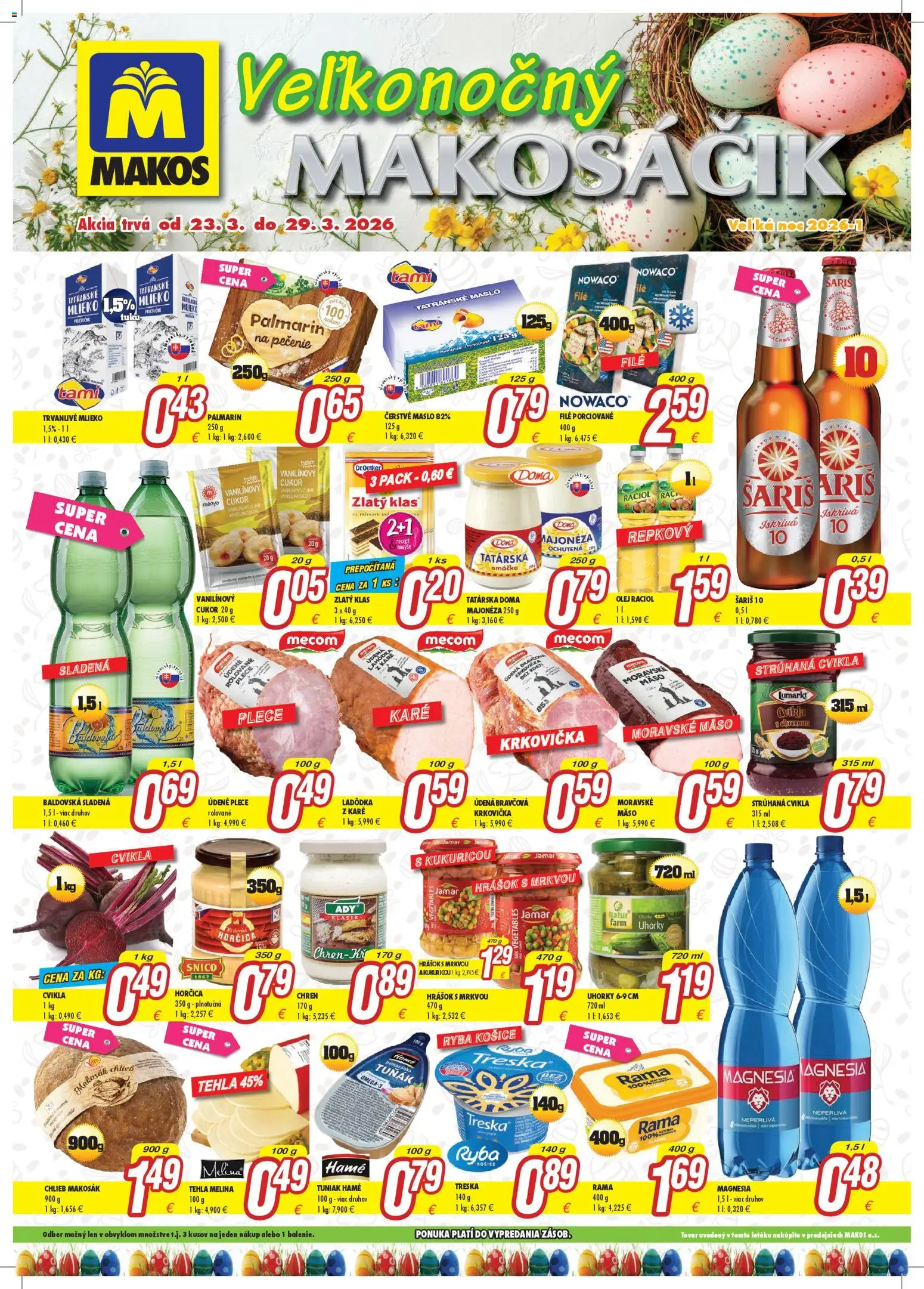 Makos leták - strana 1- platný od 23.03.2026