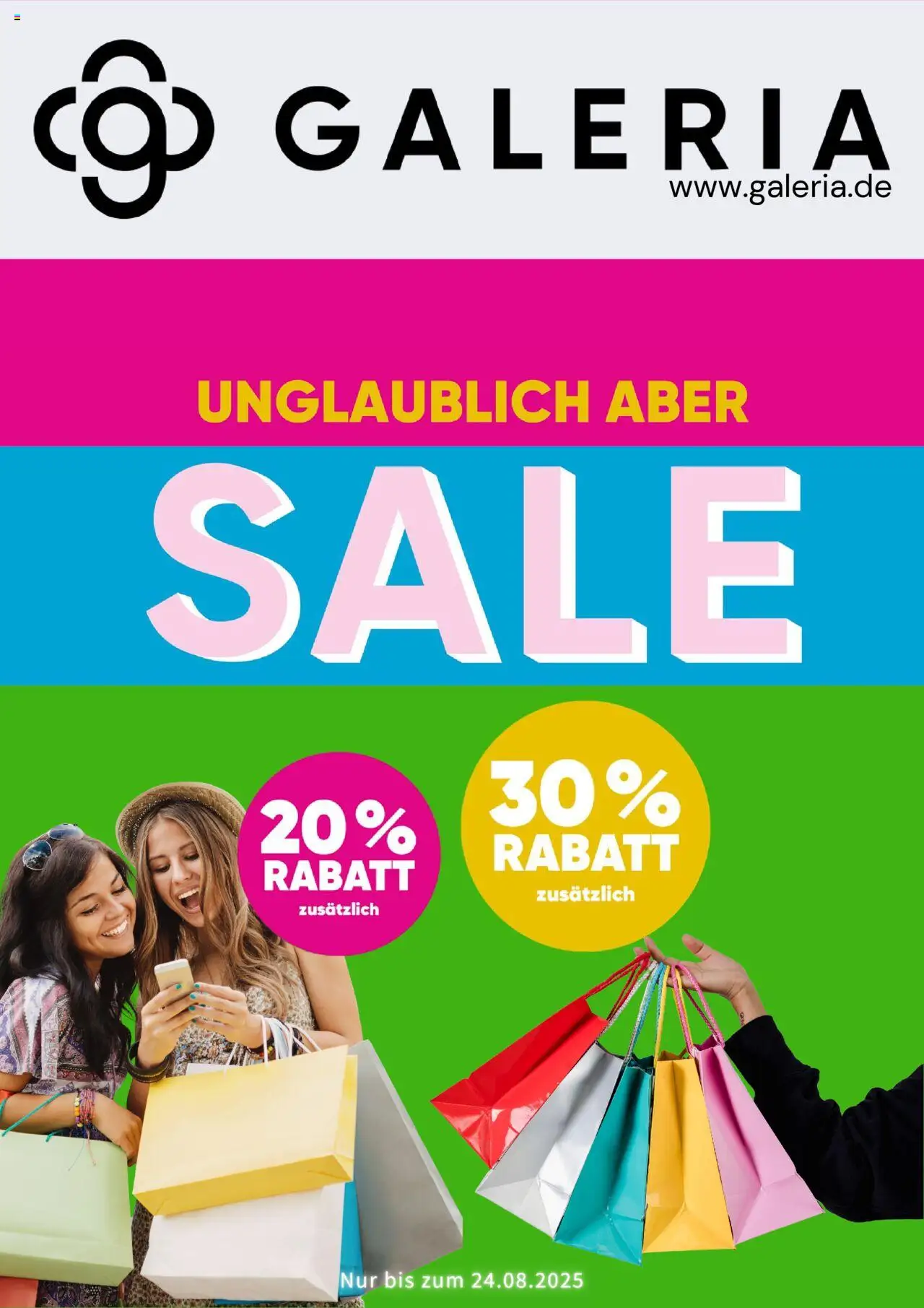 Galeria Karstadt Kaufhof Prospekt 	 - Seite 1 - gültig ab 18.08.2025