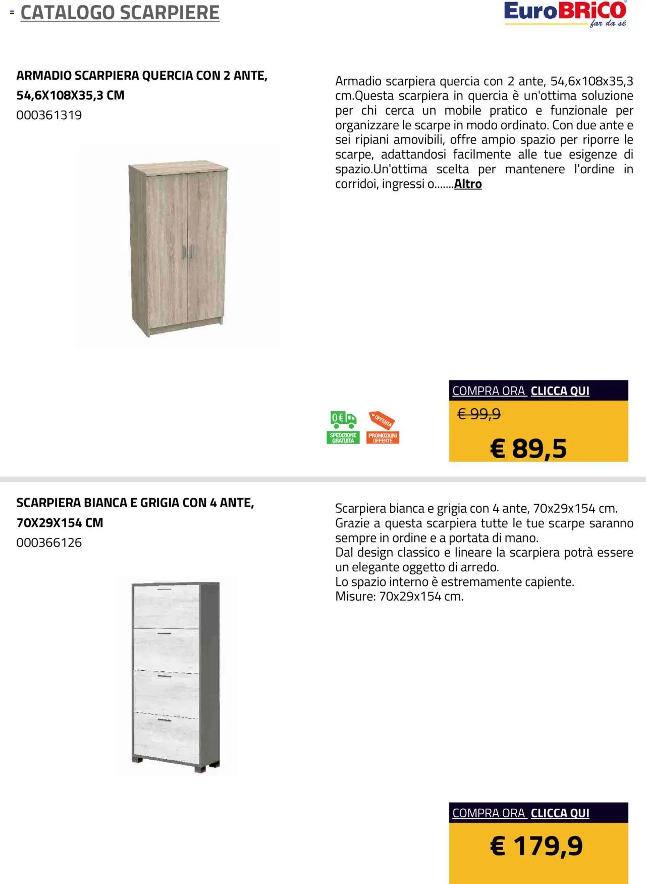 Eurobrico Scarpiere catalogo - pagina 21 - valido dal 23/07/2025