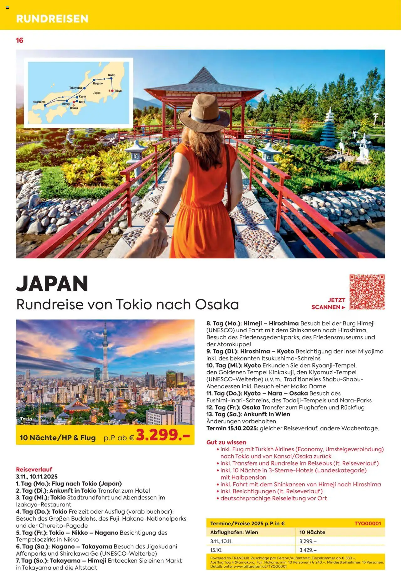 Billa Kreuzfahrten Rundreisen Erlebnisreisenb3/4 2025 - page 16- valid from 03.06.2025