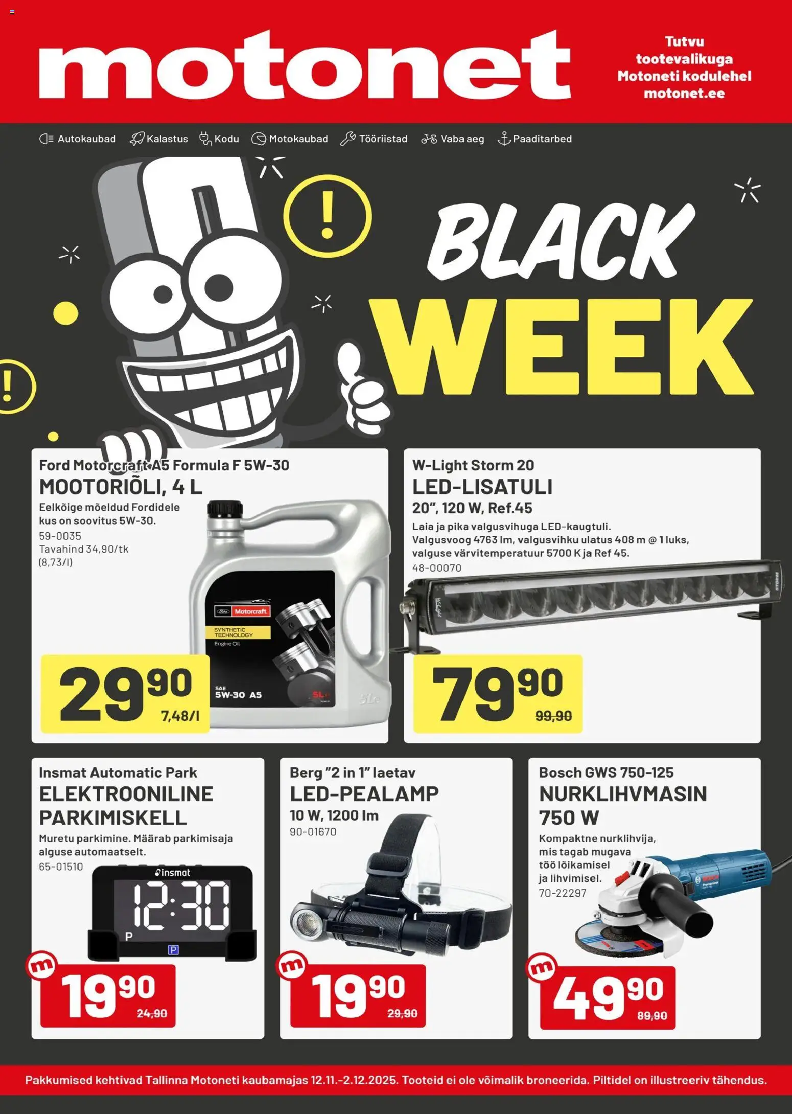 Motonet - Black Week - sivu 1- voimassa alkaen 12/11/2025