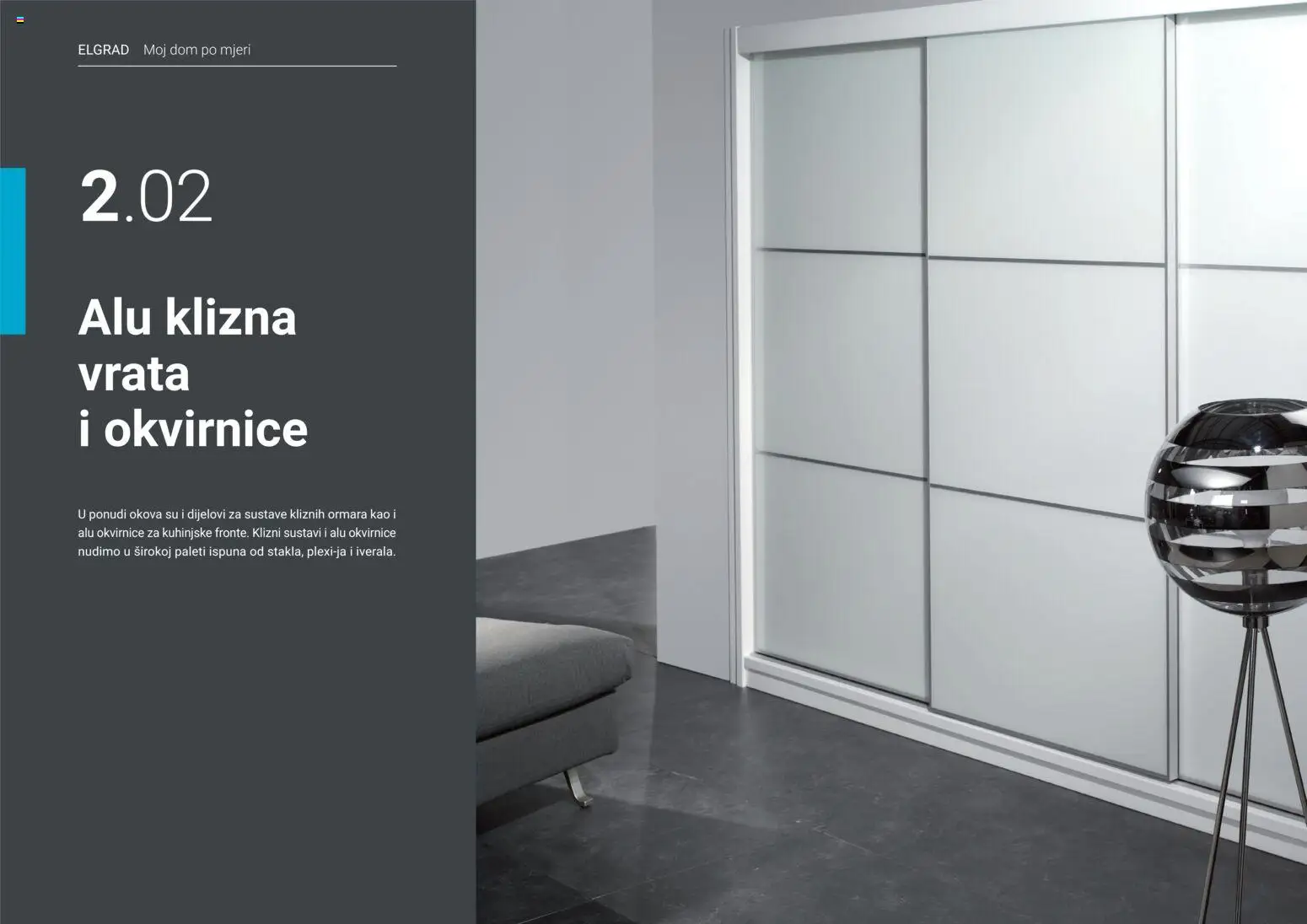 Elgrad - ALU klizna vrata i okvirnice - stranica 1- važeći od 02.02.2026