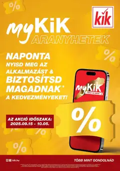 Előnézet KiK Akciós újság érvényes 2025.09.15.-tól