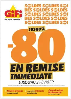 Aperçu GiFi soldes valable à partir du 07/01/2026