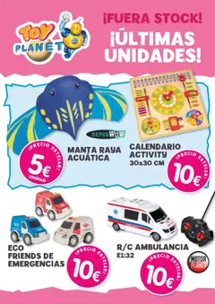 Vista previa del folleto Toy Planet Últimas Unidades válido desde 14/07/2025