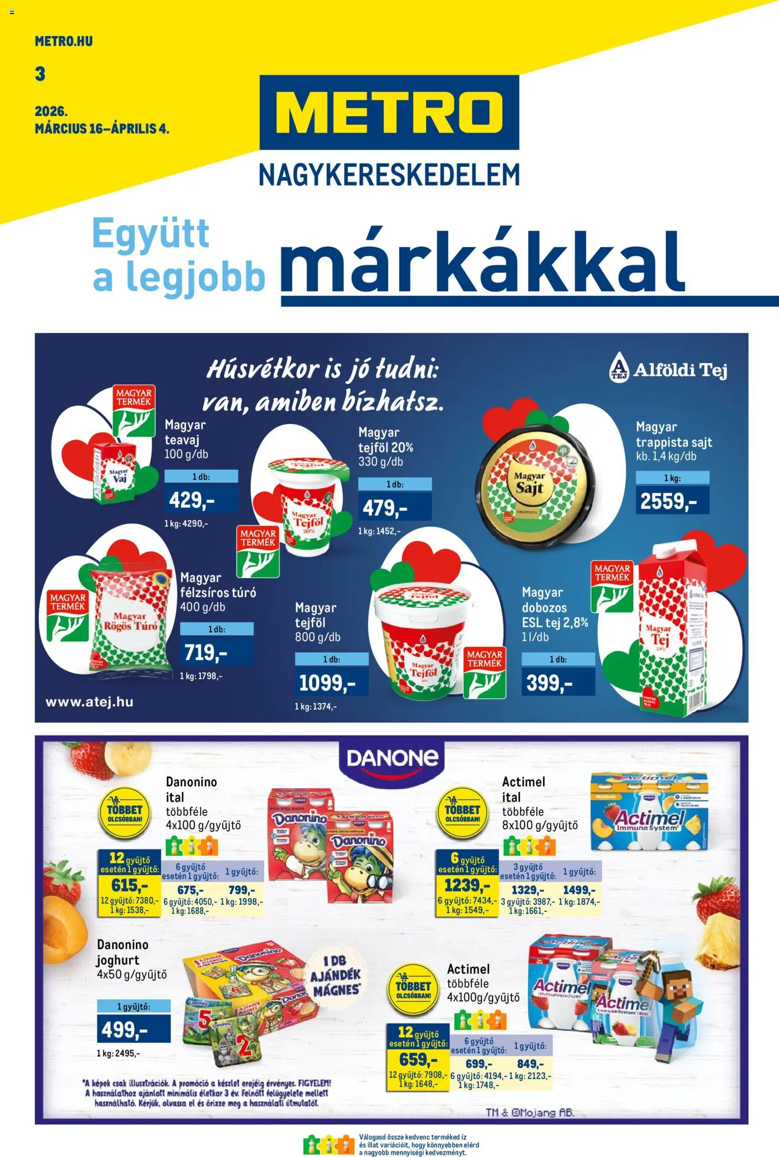 Metro akciós újság - 1oldal - érvényes 2026.03.16.-tól