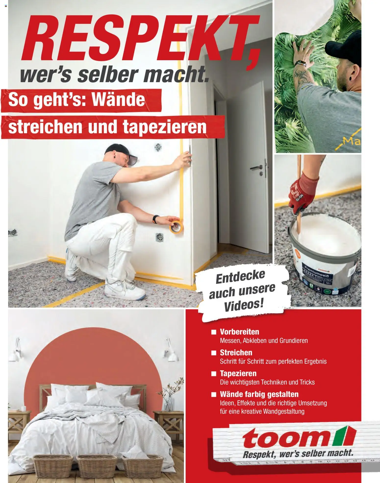 Toom Baumarkt Wände streichen und tapezieren - Seite 1 - gültig ab 01.01.2026