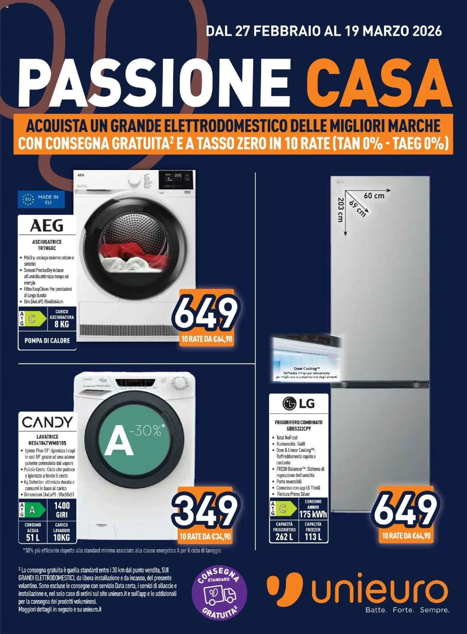 Unieuro volantino - pagina 1 - valido dal 27/02/2026