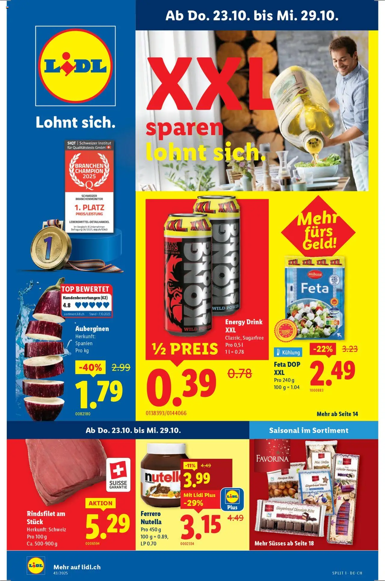 Lidl Aktionen - Seite 1- gültig ab 23.10.2025