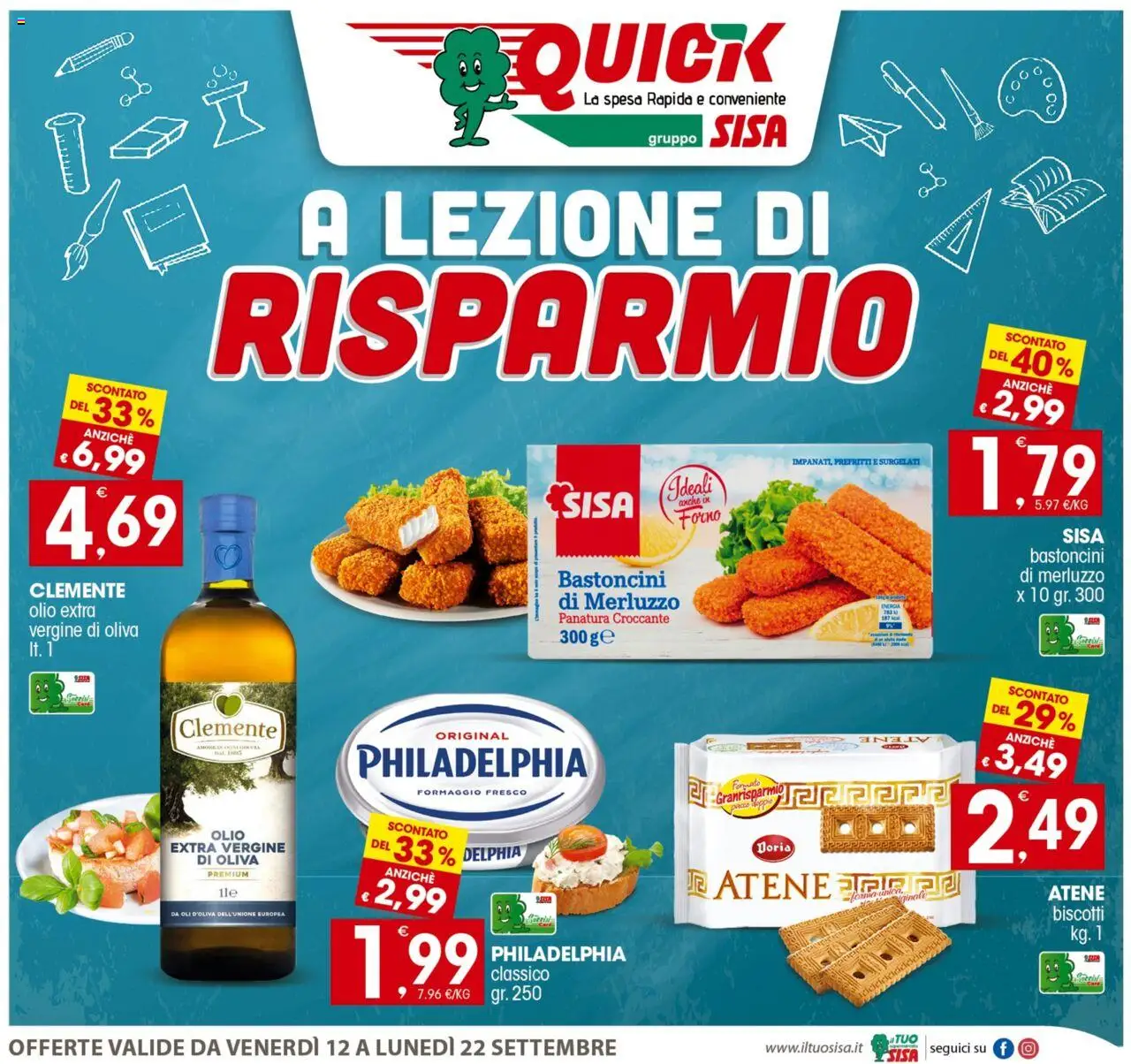 SISA Quick catalogo - pagina 1 - valido dal 12/09/2025