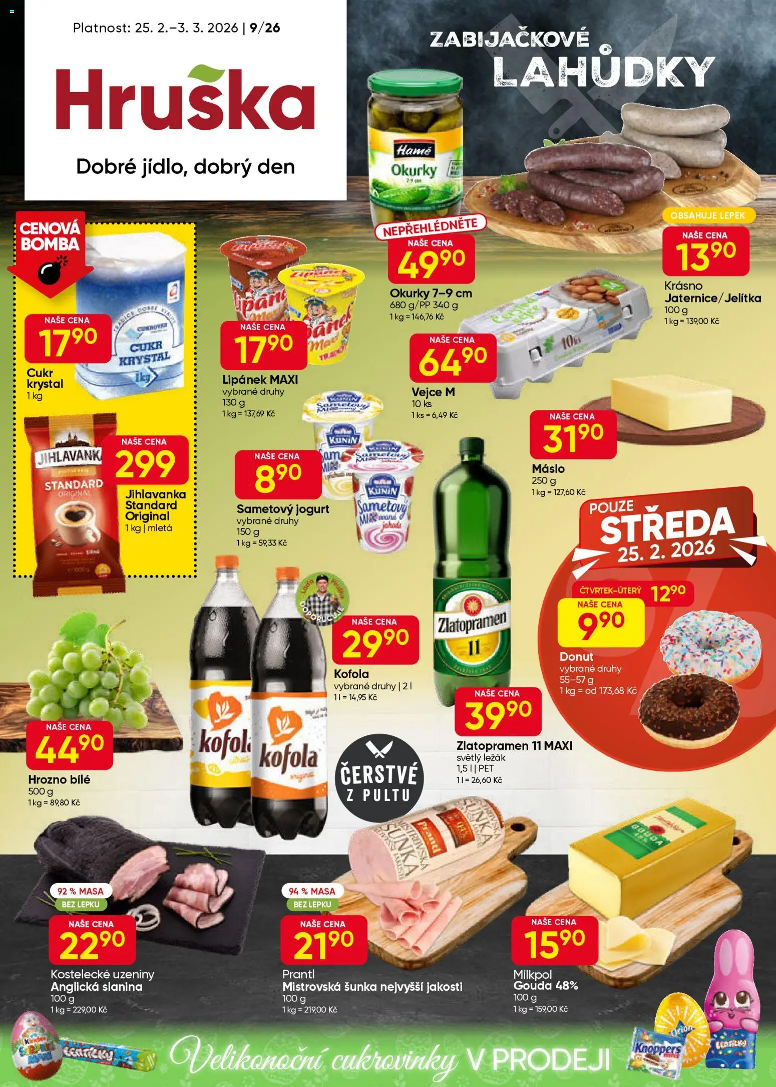 Hruška leták - strana 1- platný od 25.02.2026