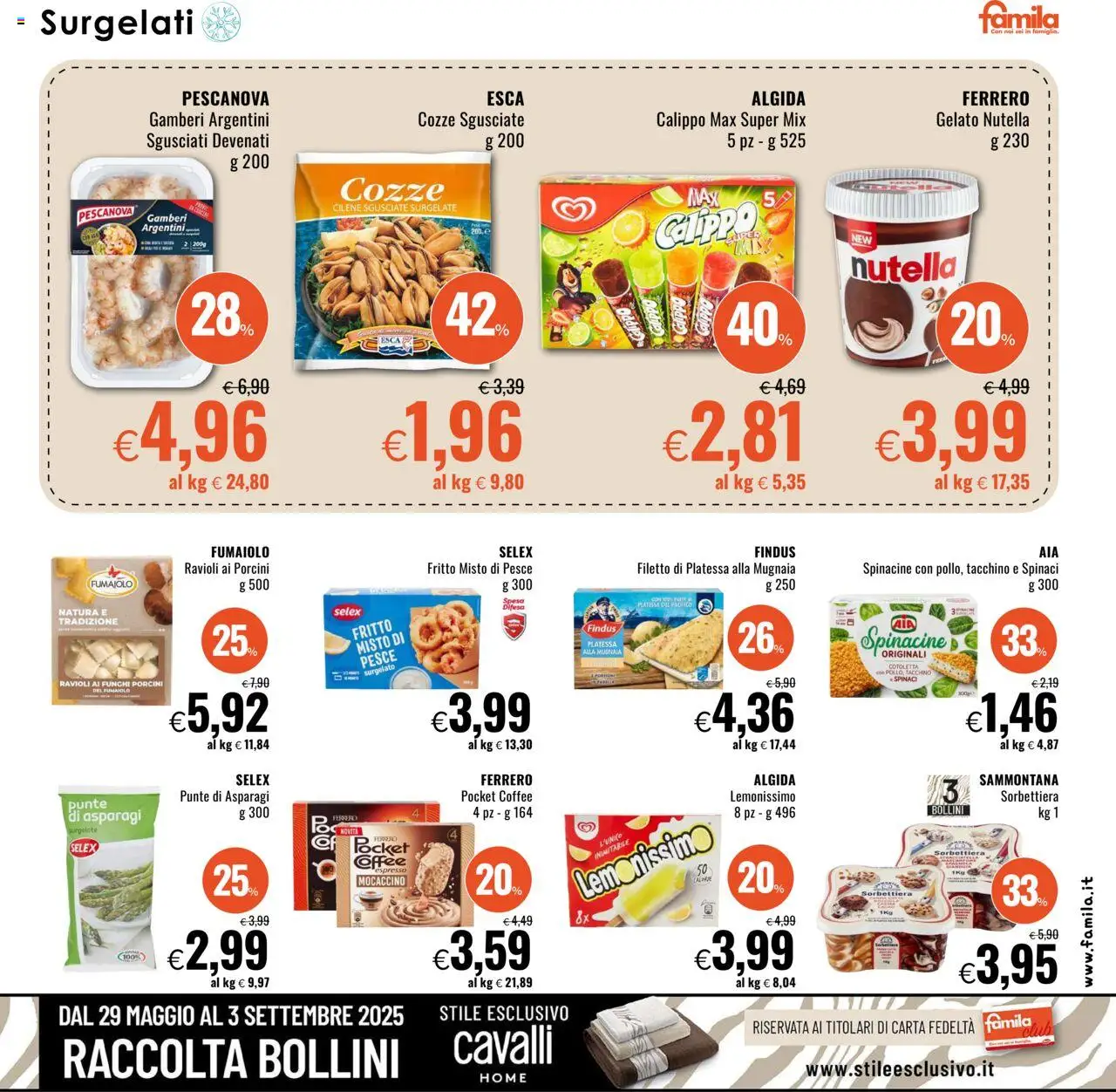 Volantino Famila	 - pagina 7 - valido dal 17/07/2025