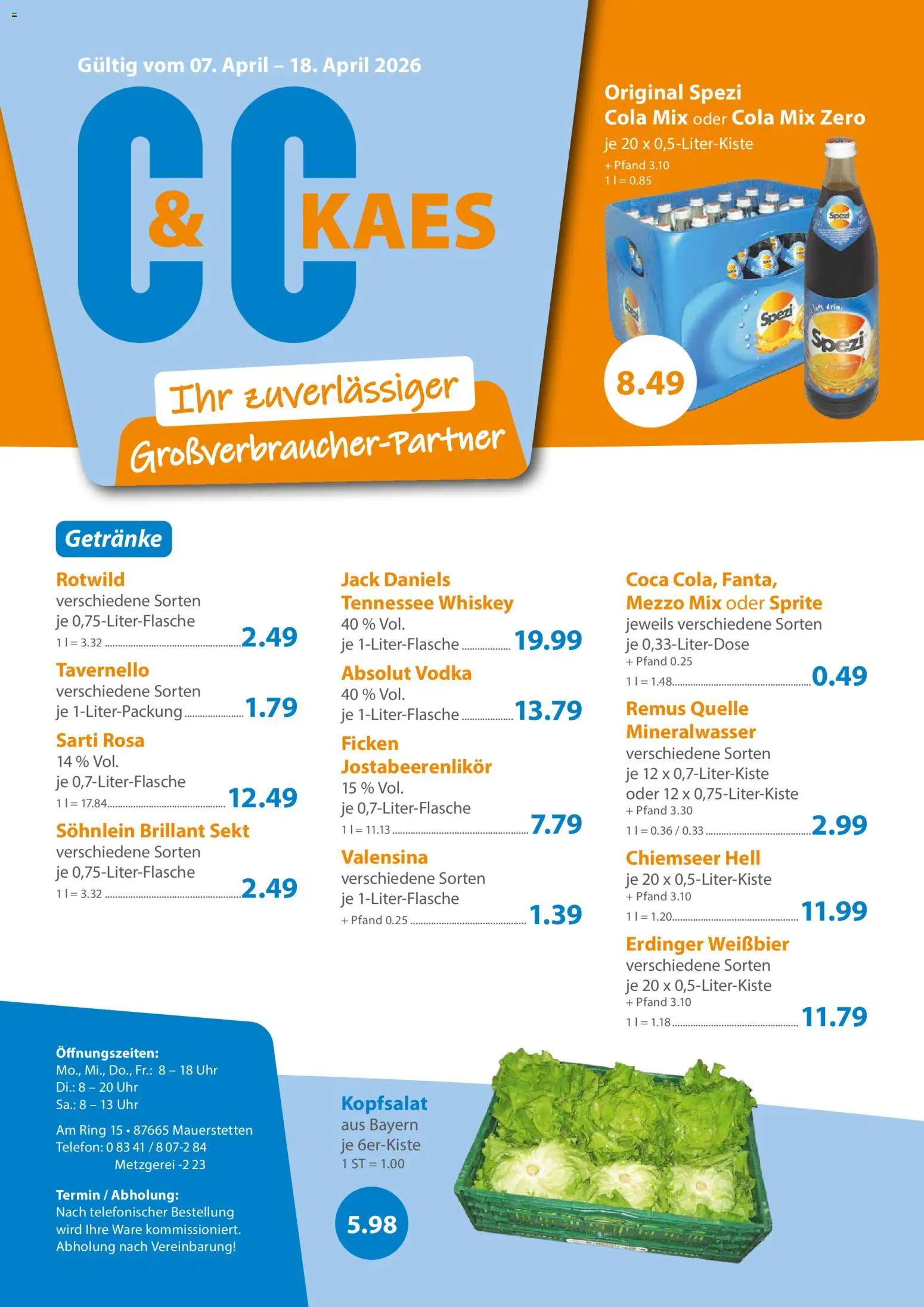 C&C Prospekt - Seite 1 - gültig ab 07.04.2026