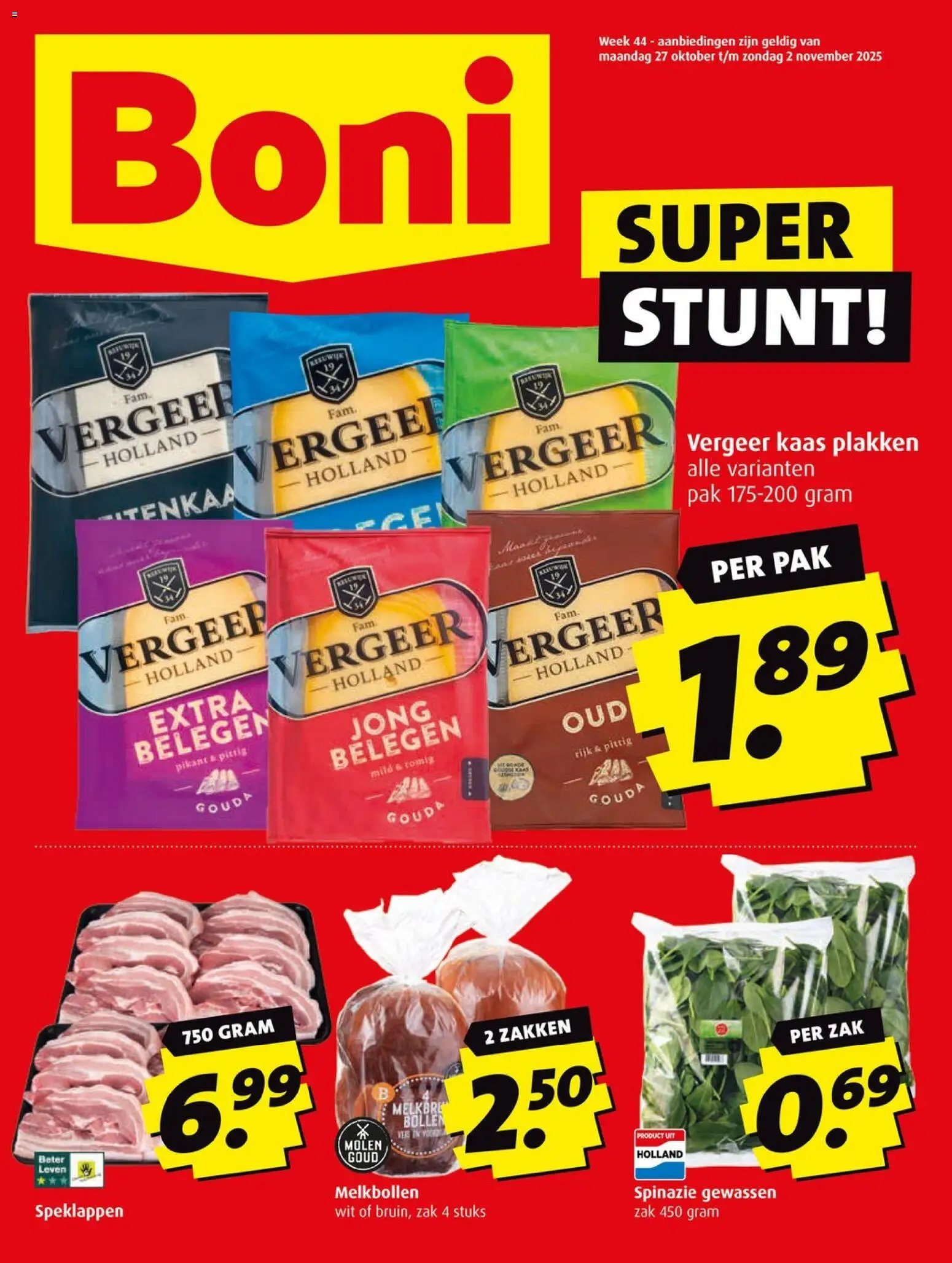 Boni -Folder week 44 - pagina 1- geldig vanaf 27-10-2025
