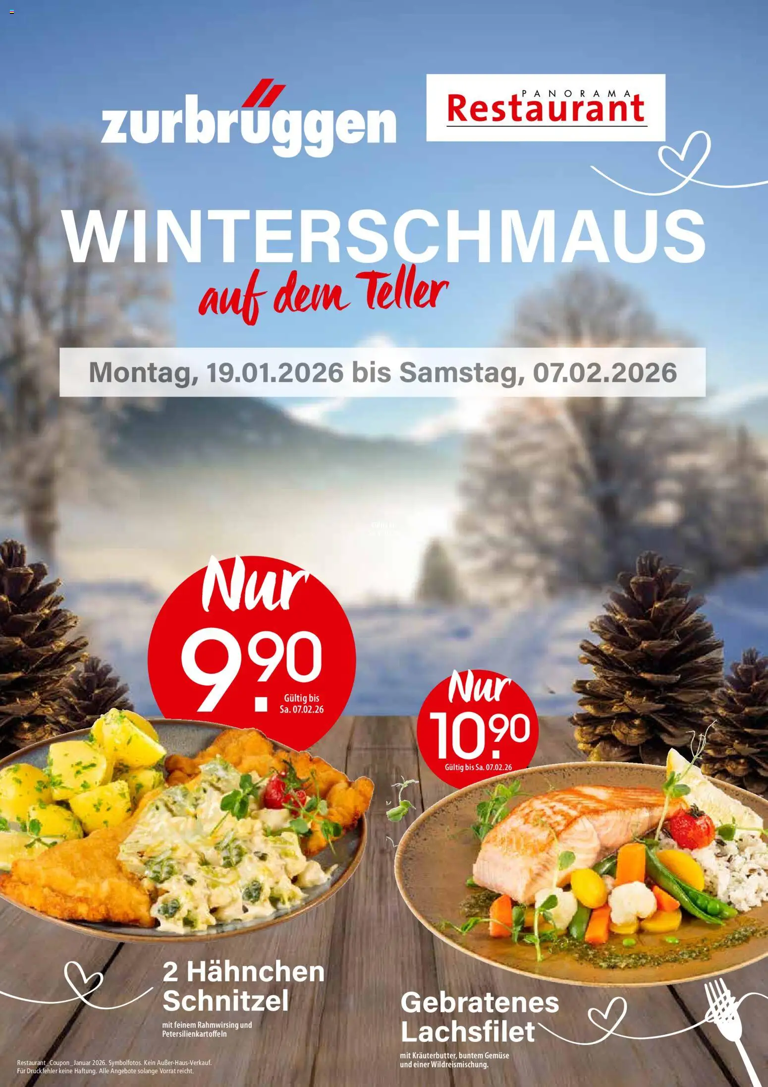 Zurbrüggen Restaurant Coupons - Seite 1 - gültig ab 19.01.2026