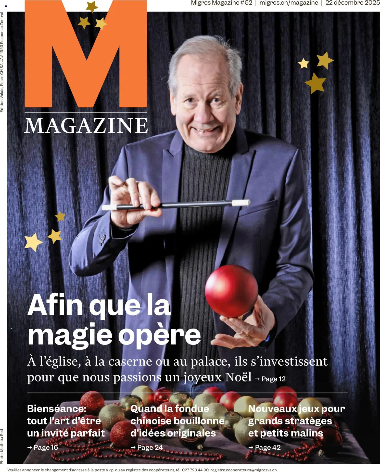 Migros Magazin FR - Seite 1- gültig ab 22.12.2025