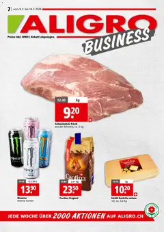 Vorschau Aligro Aktionen Business Schlieren, Gossau SG, Frauenfeld, Rapperswil-Jona, Sargans, Bern, Brüttisellen, Pratteln, Emmen, Spreitenbach gültig ab 09.02.2026