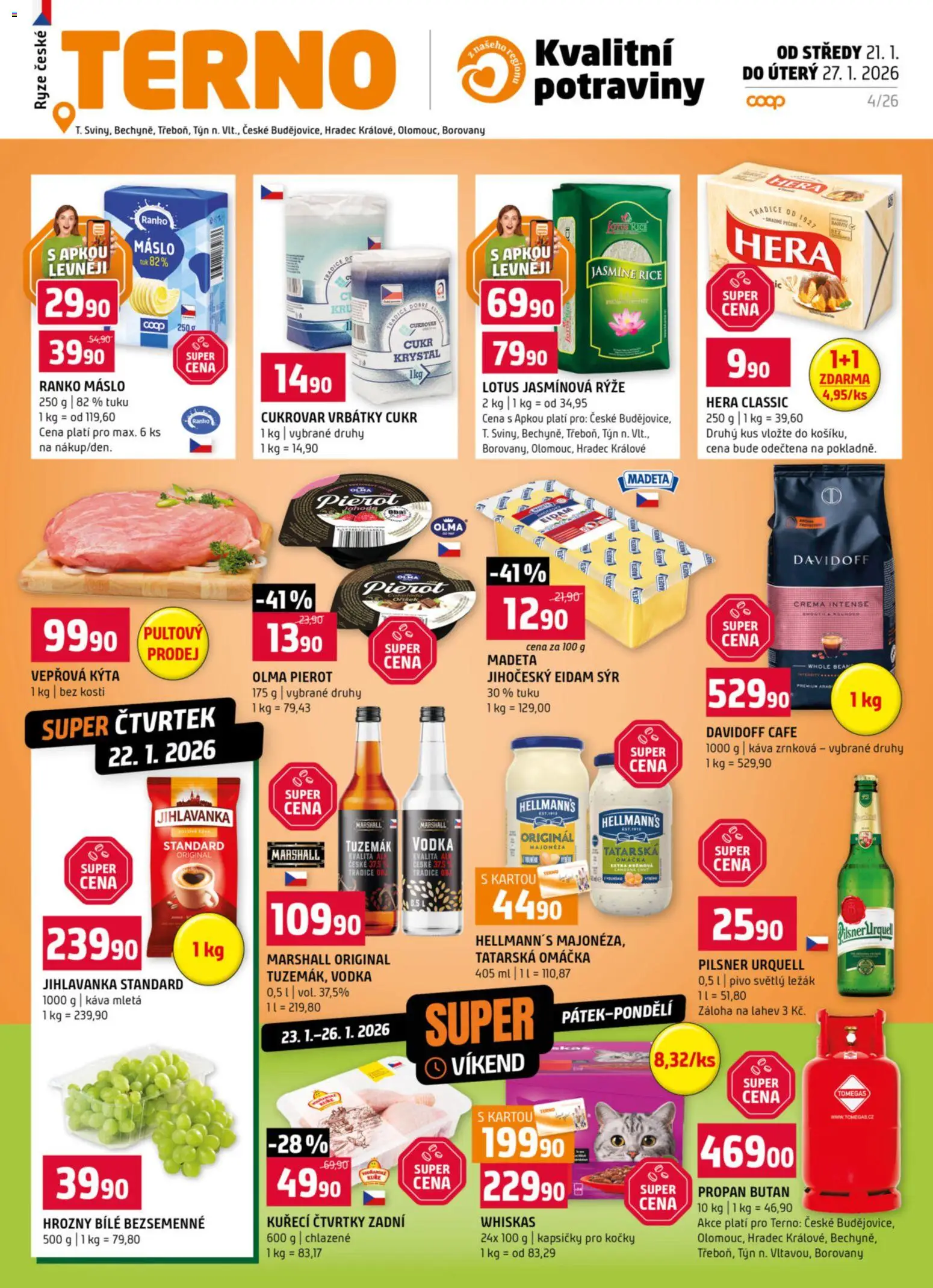 Terno leták - strana 1- platný od 21.01.2026