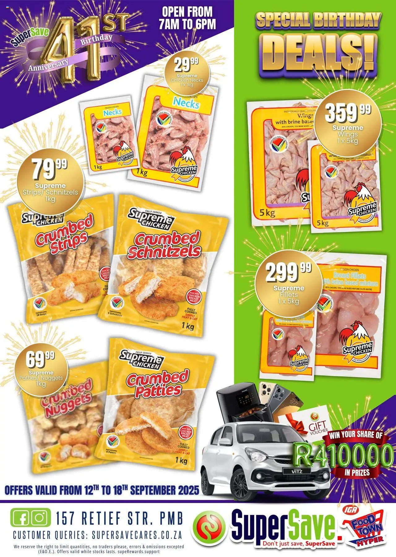 Super Save Special Birthday Deals Butchery - page 1- valid from 12/09/2025