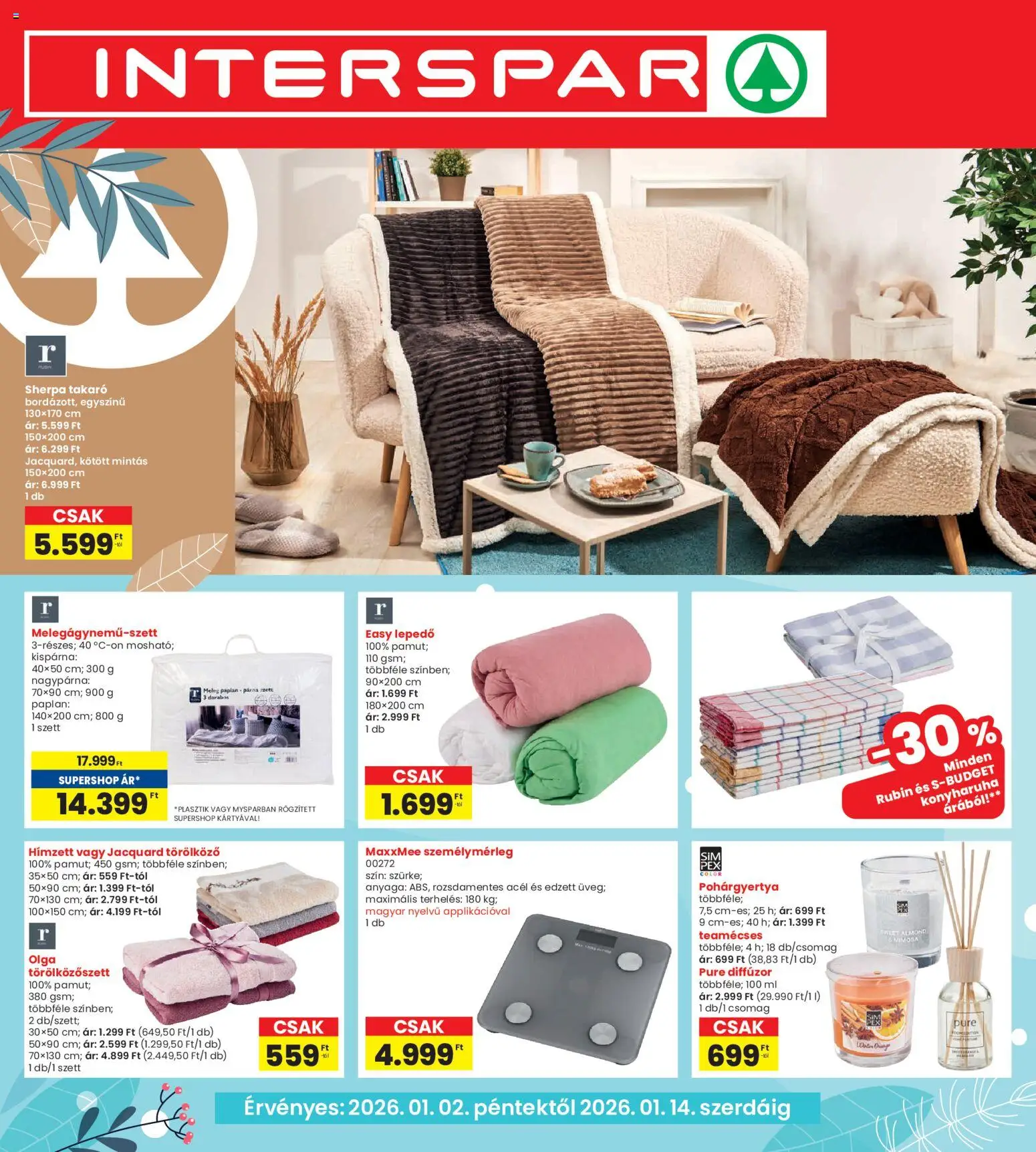 Interspar Home katalógus - 1oldal - érvényes 2026.01.02.-tól